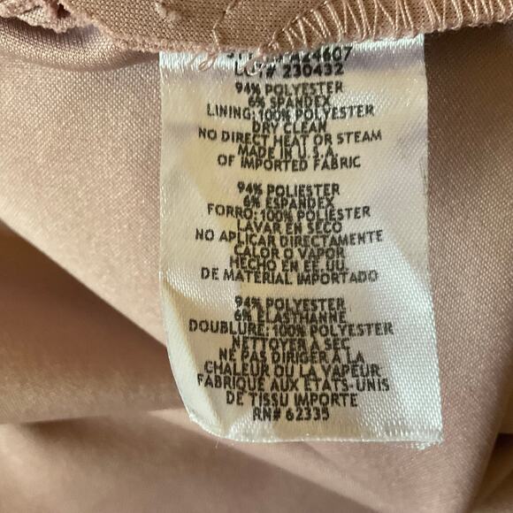 Betsy & Adam High Low Ruffled Evening Gown Pink Size 6 Cut Out Formal Dress - Picture 11 of 14